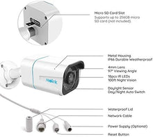 Load image into Gallery viewer, REOLINK Security Camera Outdoor System 4K, Surveillance IP PoE with Human/Vehicle/Pet Detection, 25FPS Daytime, 100F IR Night Vision, Up to 256GB microSD Card, RLC-810A, Audio and Motion Alert
