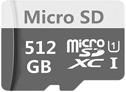 512GB Micro SD Card Ultra Micro SDXC UHS-I Memory Card 512GB High Speed Class 10 TF Card with SD Adapter (512GB-C)