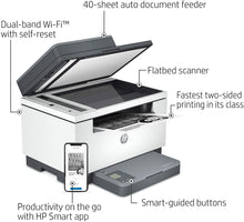 Load image into Gallery viewer, HP LaserJet MFP M234sdw Wireless Black &amp; White All-in-One Printer, with Fast 2-Sided Printing (6GX01F)
