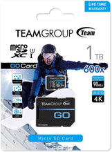 Load image into Gallery viewer, 1TB Micro SD Card for GoPro &amp; Action Cameras, MicroSDXC UHS-I U3 V30 High Speed Flash Memory
